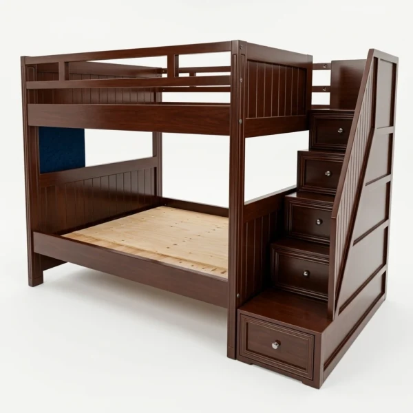 Celestial Bunk Bed with Integrated Staircase Storage