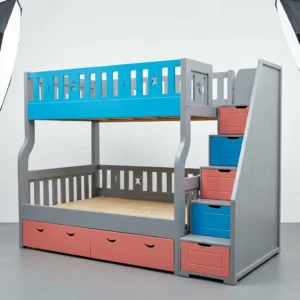 Celestial Bunk Bed with Integrated Staircase Storage