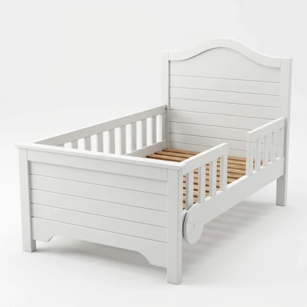 Classic Twin Toddler Beds with Safety Guardrails