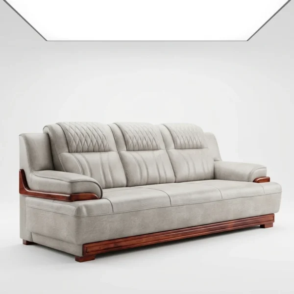 Premium Executive seat Sofa with Wooden Accents