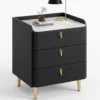 Modern Nightstand with Marble Top