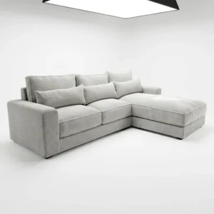 Modern Light Grey Sectional Sofa