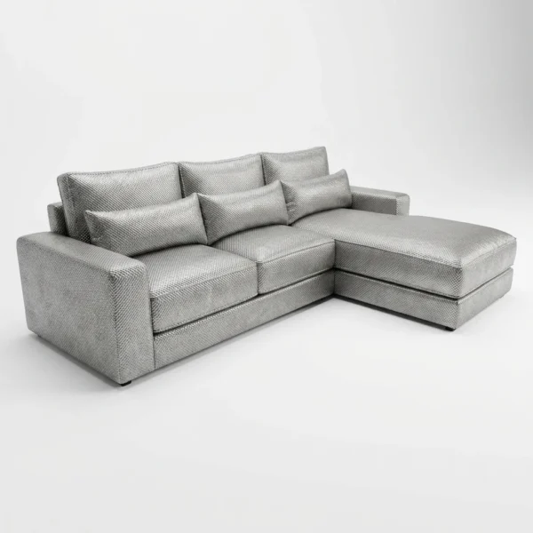 Modern Light Grey Sectional Sofa