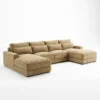 Modern Textured U-Shaped  9 Seater Sofa