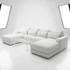 Modern Textured U-Shaped  9 Seater Sofa