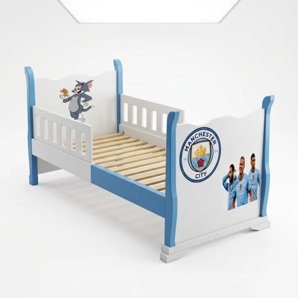 Classic Twin Toddler Beds with Safety Guardrails