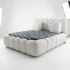 refined-image (2) Modern Velvet Tufted Platform Bed Frame