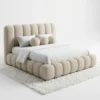 refined-image (3) Modern Velvet Tufted Platform Bed Frame