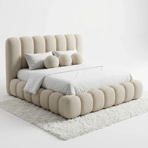 refined-image (3) Modern Velvet Tufted Platform Bed Frame