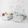 Classic Twin Toddler Beds with Safety Guardrails